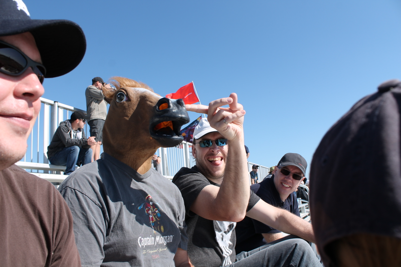 Illustration for article titled Formula 1 Is More Fun In A Horse Mask